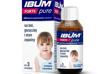 Ibum Forte Pure suspension for children from 3 months
5 ml contains: Ibuprofen 200 mg