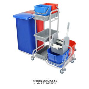 Chrome-plated service trolley