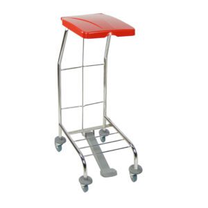 Frame ZIBI 70-120l with lid and wheels, chromed