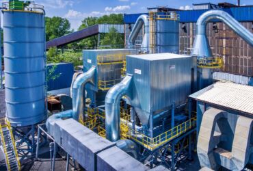 Flue gas desulphurisation and dedusting plant, bringing the plant into line with the requirements of the IED Directive.