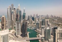 widok na Dubaj