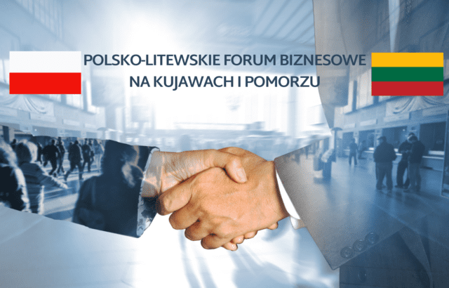 uscisk dloni i flagi-polska i litewska