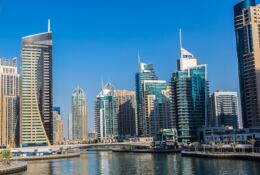 Widok na marinę w Dubaju