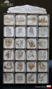 Engraved cup coasters