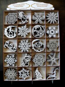 Eco christmas pendants