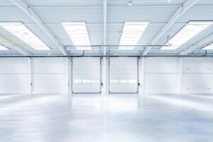 Inside of a steel hall