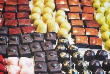 chocolates in various flavors