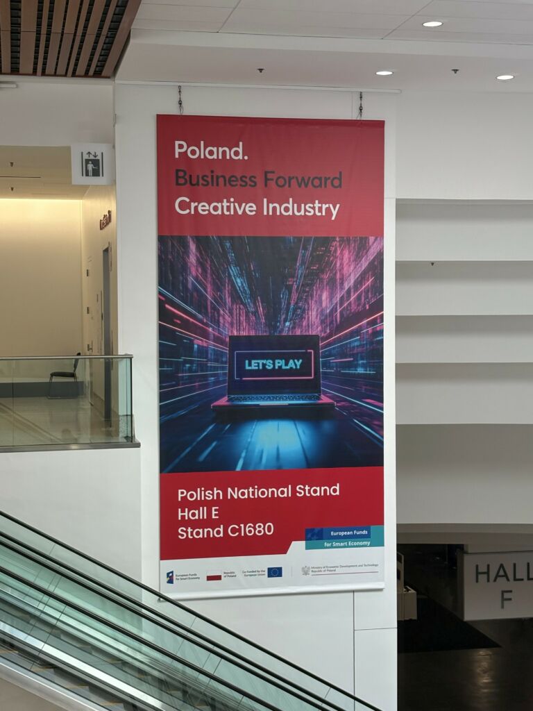 banner promujący polskie stoisko narodowe na GDC