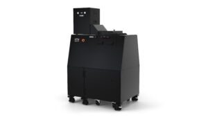ProDevice DAC combo system - degausser & shredder joined together in a one, simple automated system.