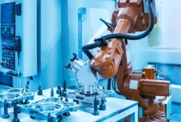 pracujące ramię robota przemysłowego