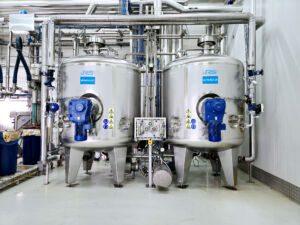 Two evaporators installed at the customer's production site
