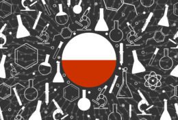 graiki przyrządów naukowych z polska flagą