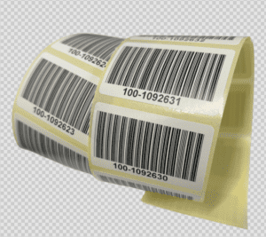 We print self-adhesive labels with variable numbering & barcode labels & QR codes