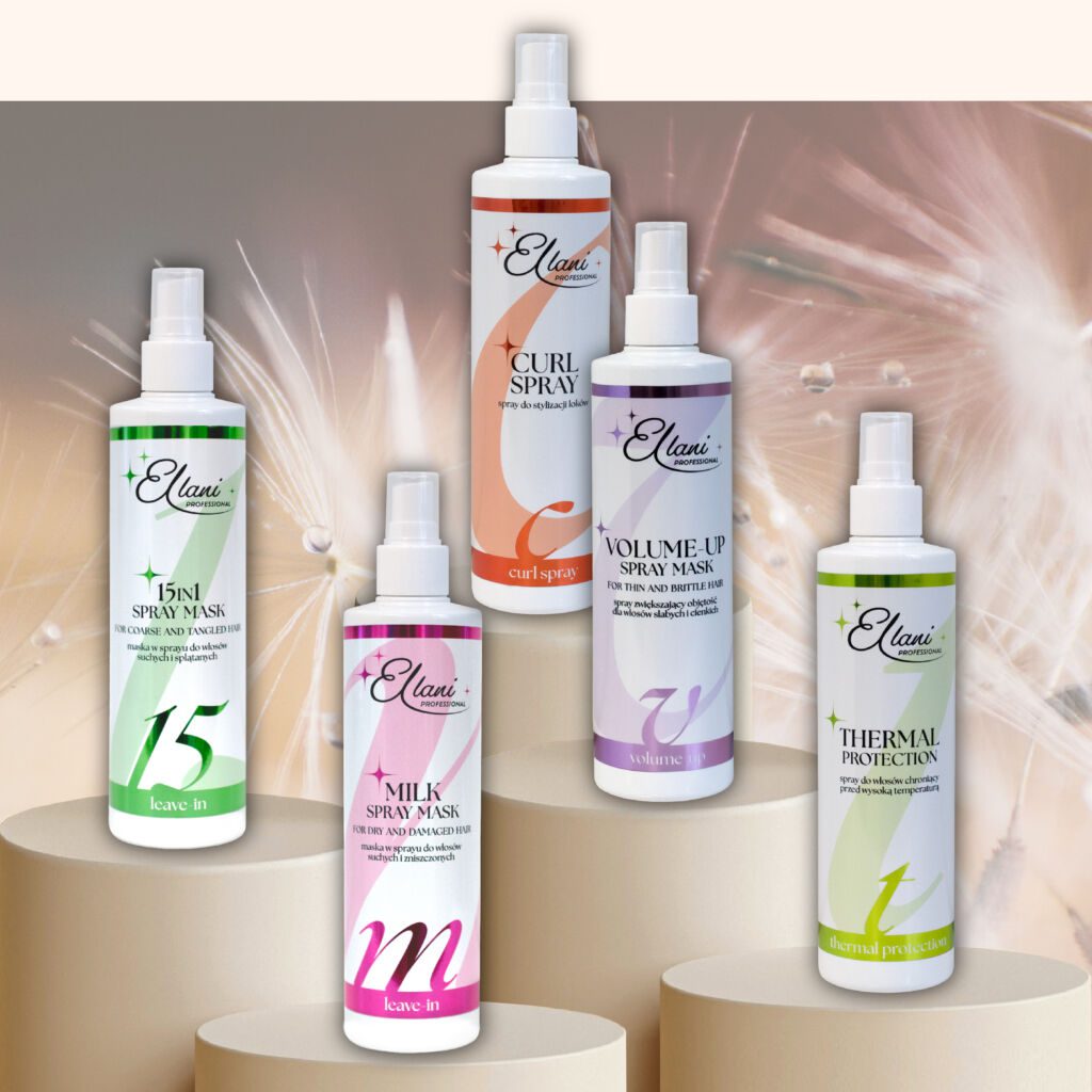 Leave-in sprays tailored to different hair needs: heat protection, volume boost, detangling, nourishment and curl care.